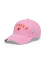 Baumwoll-Cap mit AMORE-Stickerei
