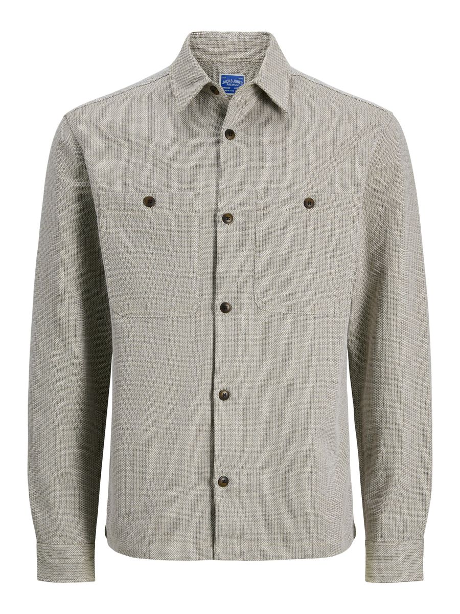 JPRBLURAYLE LINEN BL. SOLID LS SHIR