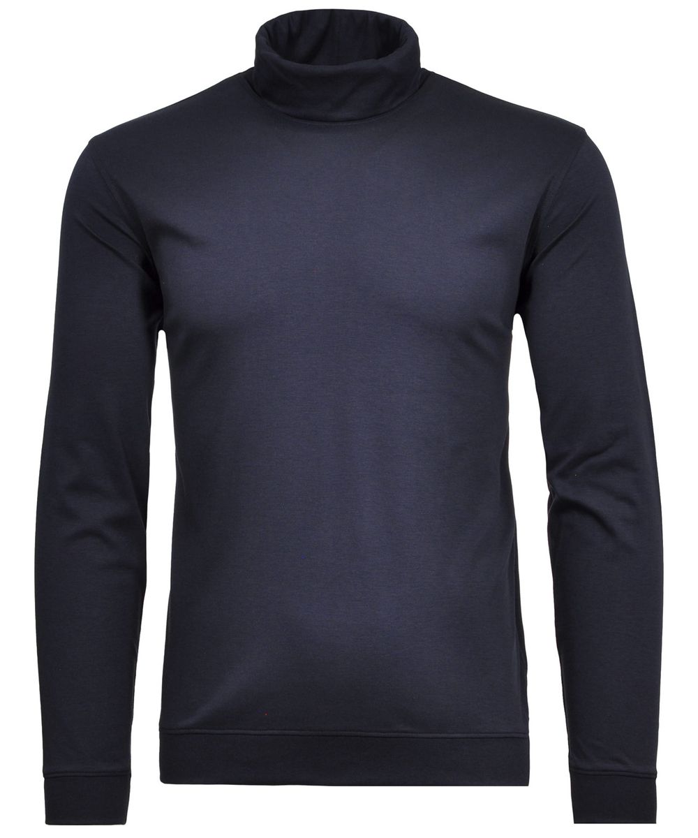 Turtle neck with bottom rib