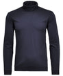 Turtle neck with bottom rib
