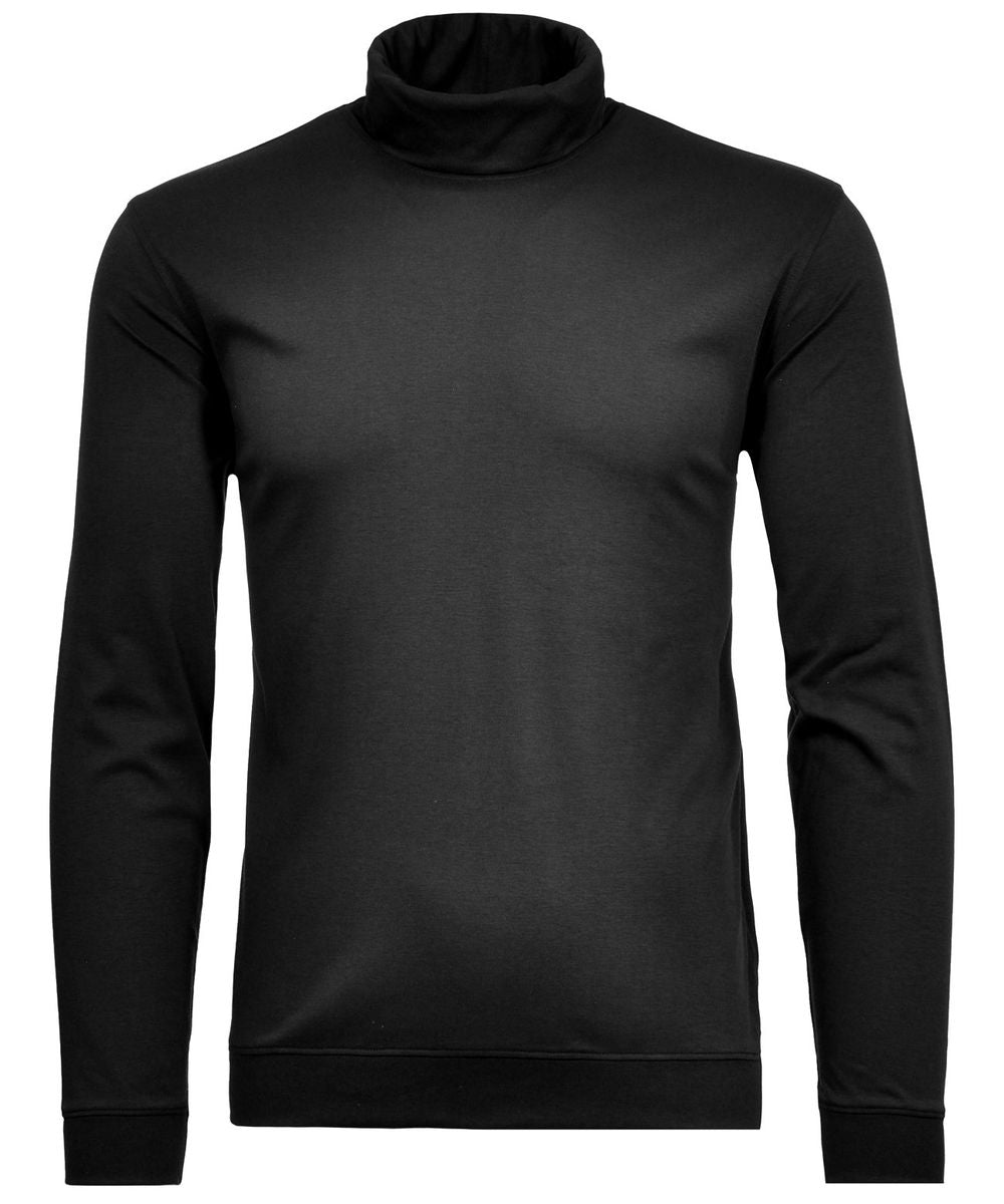 Turtle neck with bottom rib