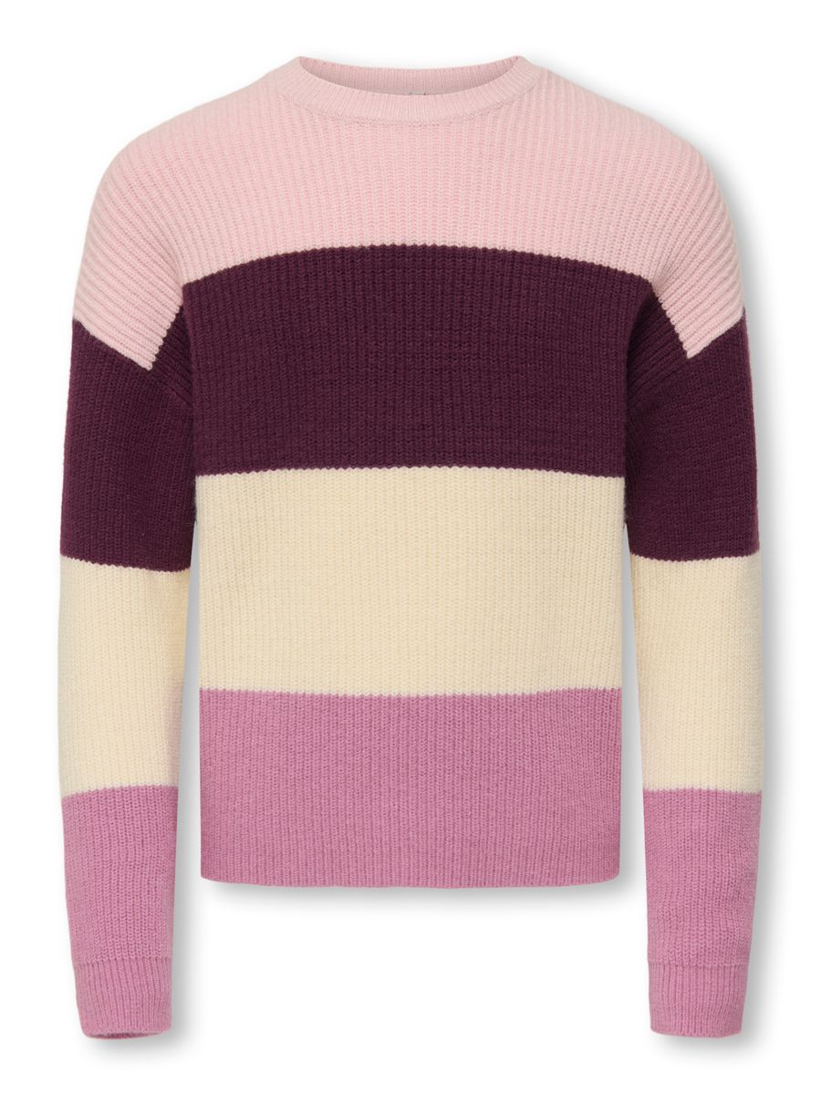 KOGSANDY L/S STRIPE PULLOVER KNT NO