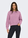 ONLELLY LIFE LS CABLE O-NECK CC KNT