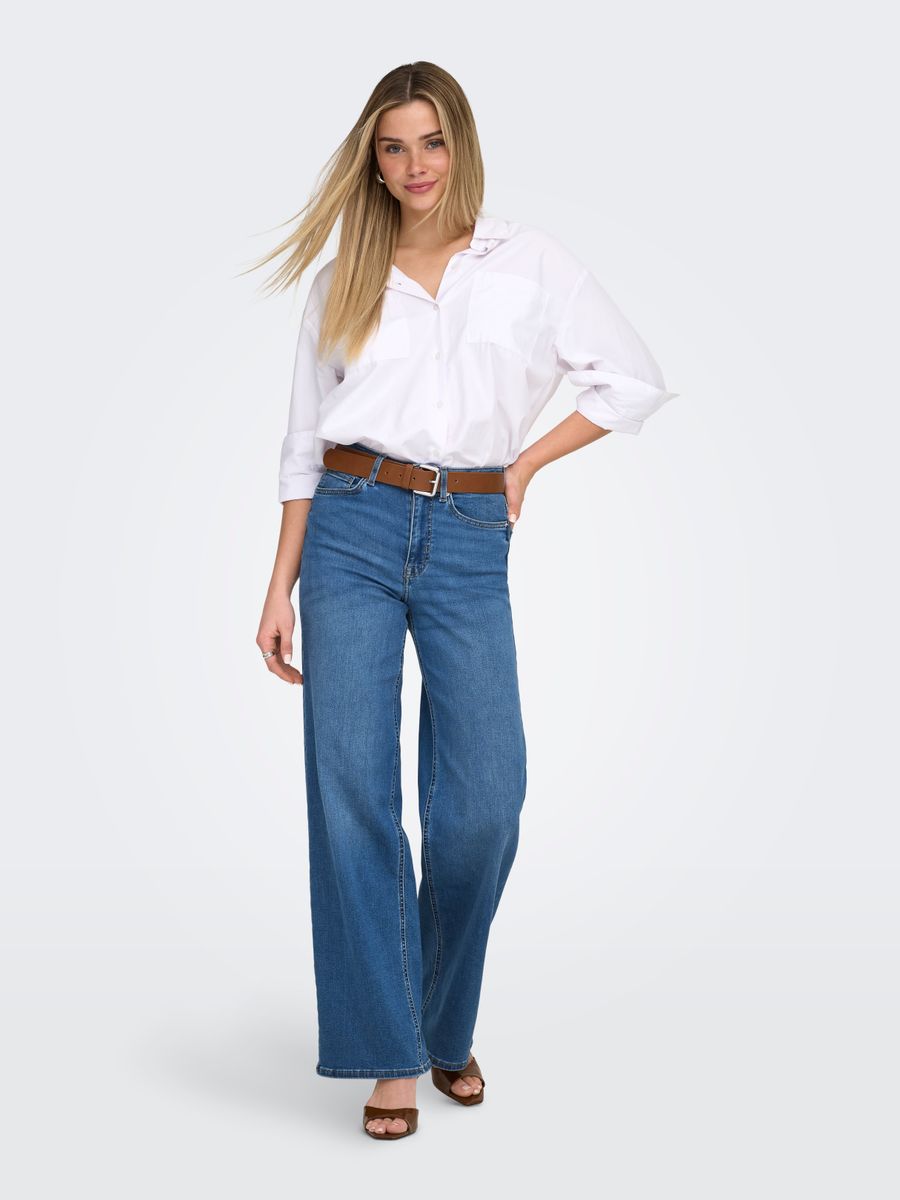 ONLMADISON BLUSH HW WIDE DNM DOT372