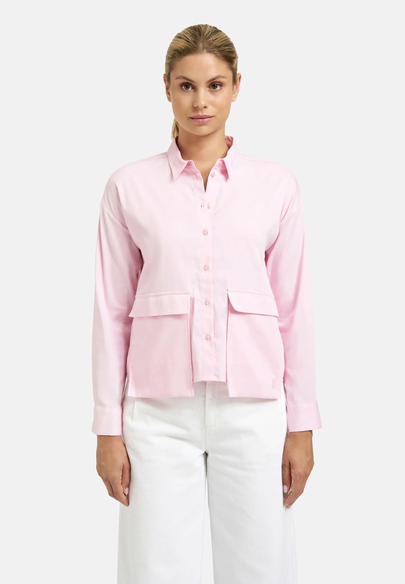 Overlapping Pocket Blouse