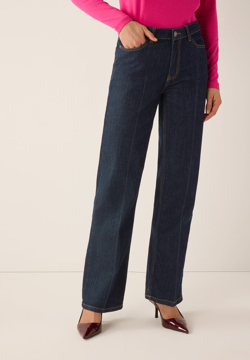 Wide Leg Denim Jeans