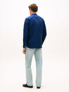 LI BLEND STAND COLLAR SHIRT