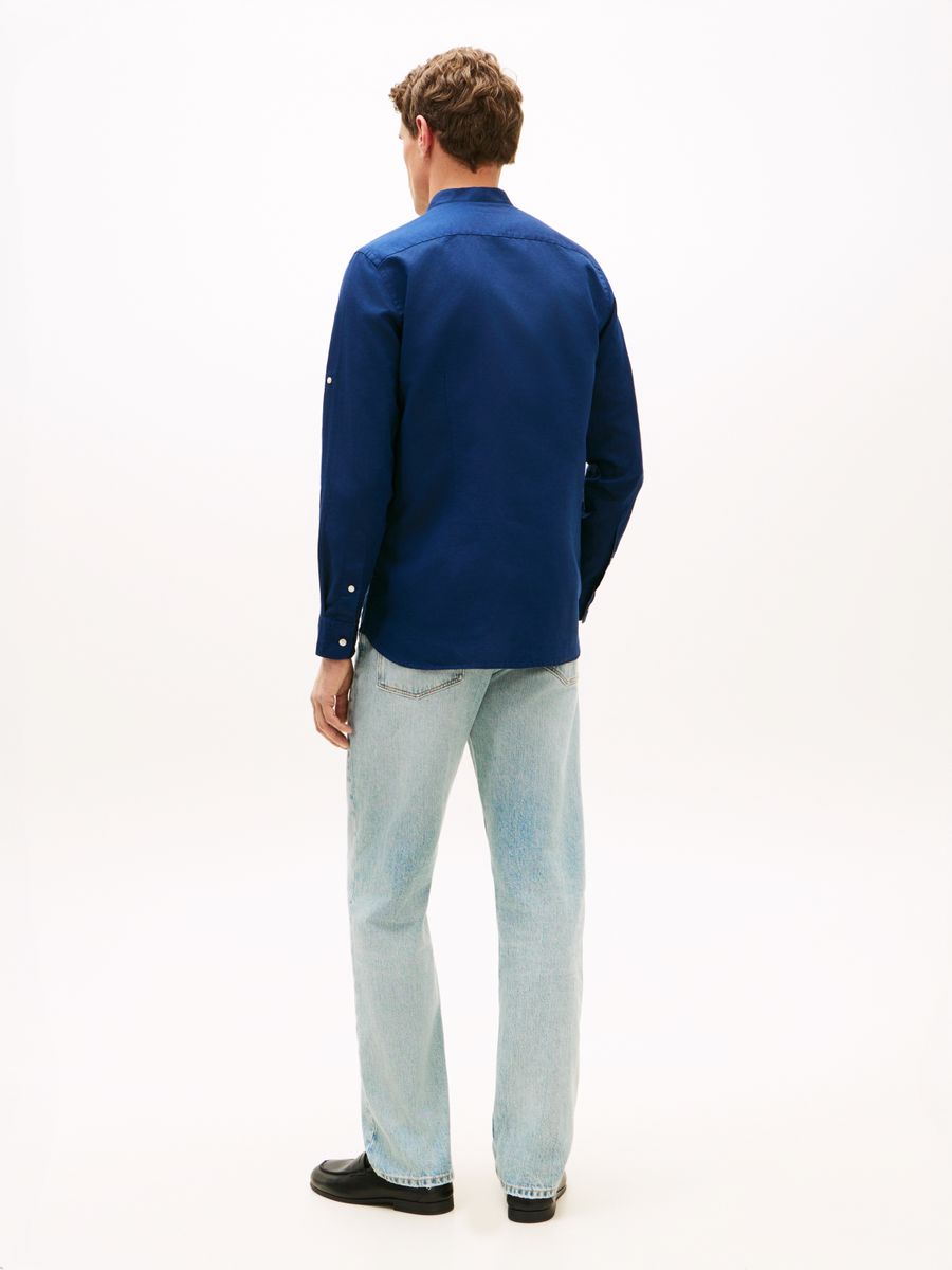 LI BLEND STAND COLLAR SHIRT