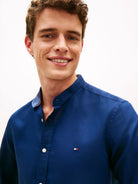 LI BLEND STAND COLLAR SHIRT