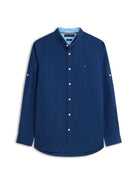 LI BLEND STAND COLLAR SHIRT