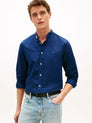 LI BLEND STAND COLLAR SHIRT