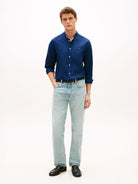 LI BLEND STAND COLLAR SHIRT
