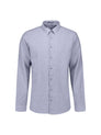 Shirt Vertical Small Stripe With Linen