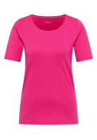 Basic T-Shirt mit Rundhals in Unifarbe