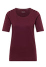 Basic T-Shirt mit Rundhals in Unifarbe