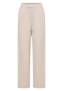 High Waist Wide Leg Hose aus Leinenmix
