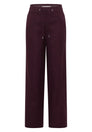 High Waist Wide Leg Hose aus Leinenmix