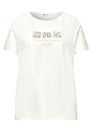 Basic T-Shirt mit Rundhals und Print
