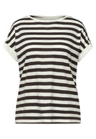 T-Shirt mit Rundhals und Knopfdetail