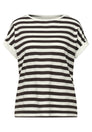 T-Shirt mit Rundhals und Knopfdetail