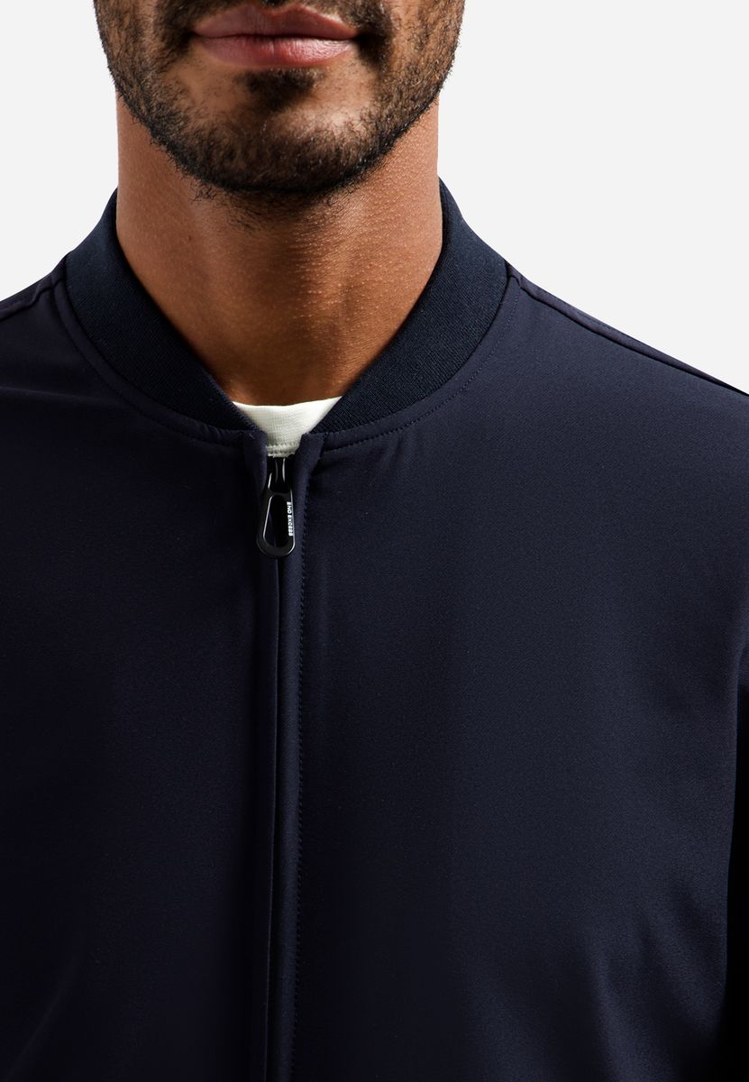 Jacket Shirt College Collar Full Zipper Stretch Sedoc