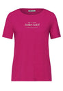 T-Shirt mit Rundhals und Wording