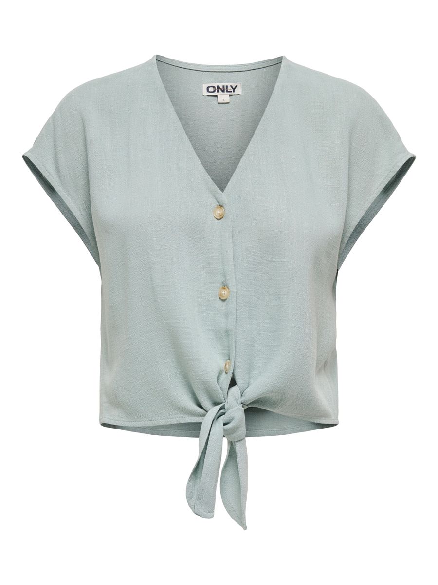 ONLSIESTA SS KNOT LIN BL SHIRT PNT