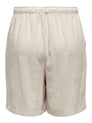 ONLSIESTA MW PULL-UP LIN BL SHORTS