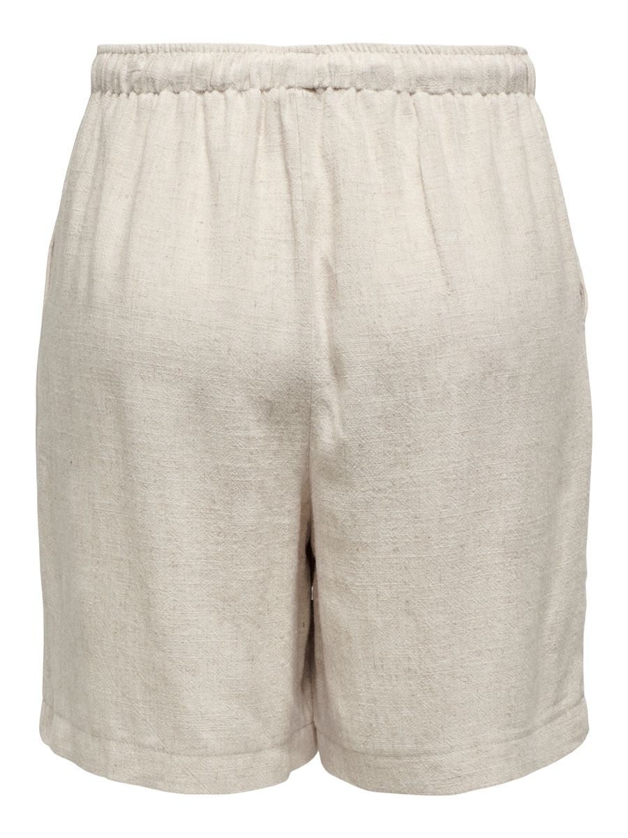 ONLSIESTA MW PULL-UP LIN BL SHORTS