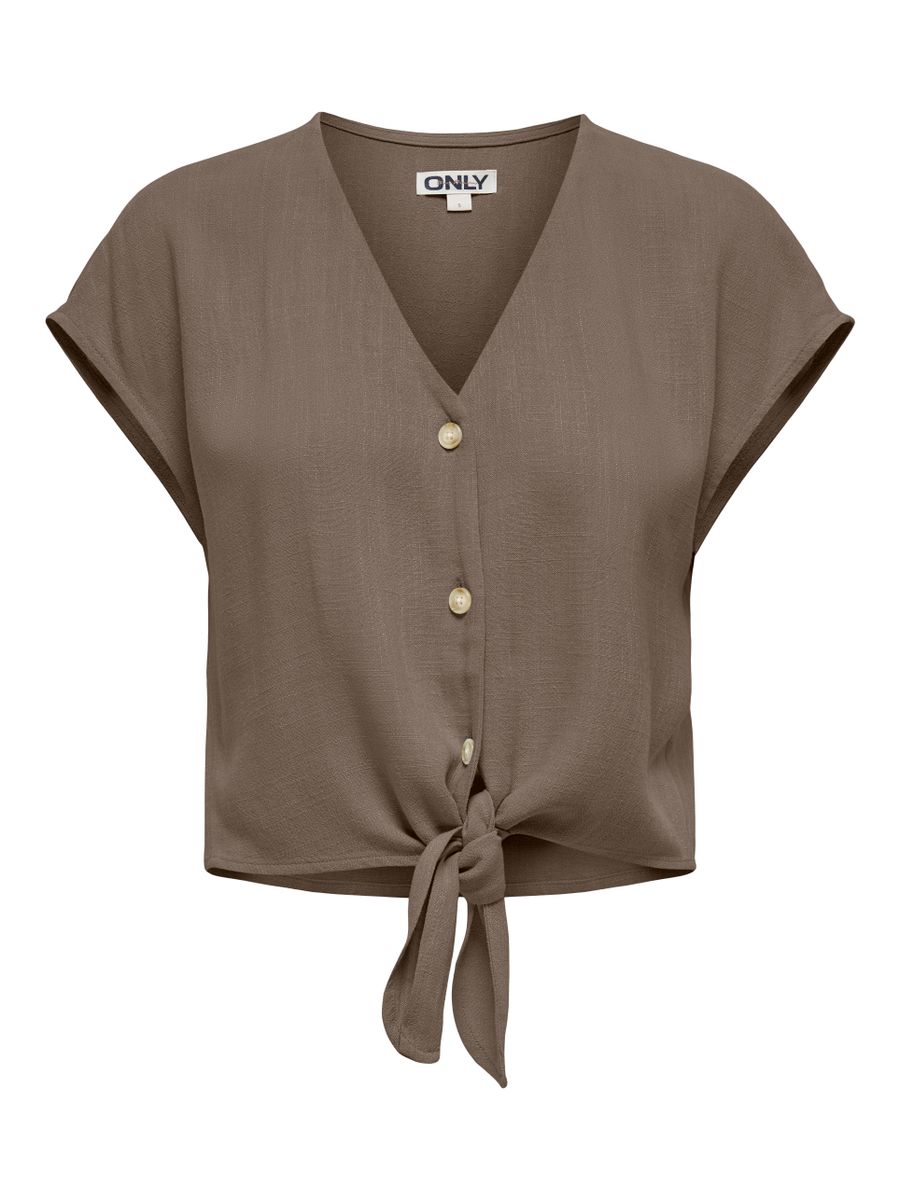 ONLSIESTA SS KNOT LIN BL SHIRT PNT
