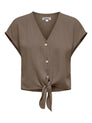 ONLSIESTA SS KNOT LIN BL SHIRT PNT