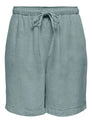 ONLSIESTA MW PULL-UP LIN BL SHORTS