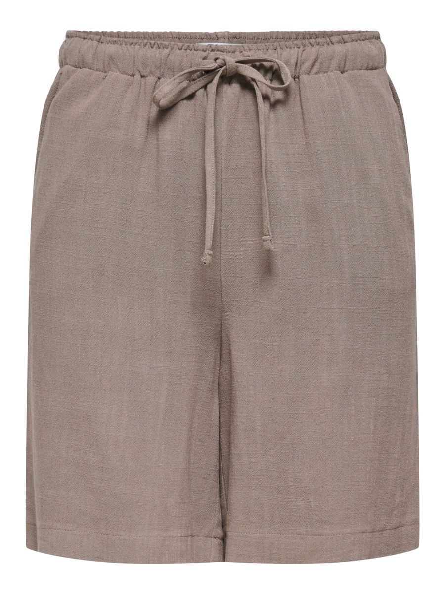 ONLSIESTA MW PULL-UP LIN BL SHORTS