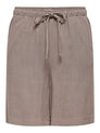 ONLSIESTA MW PULL-UP LIN BL SHORTS