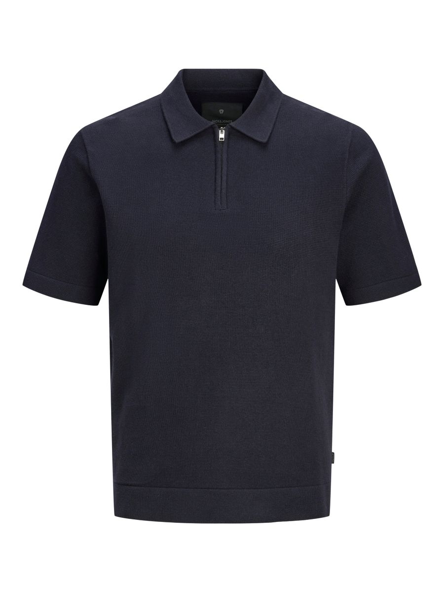 JPRBLAMILANO SPRING KNIT ZIP POLO S