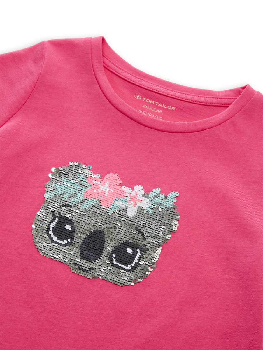 reversible sequin T-shirt