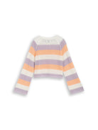 striped knit pullover