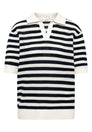 Kurzarm Poloshirt in Crochet-Qualität