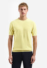 Pullover Short Sleeve Crew Neck Slub