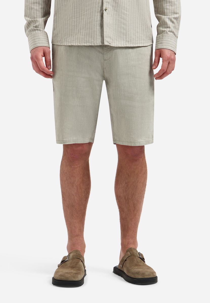Short Chino With Linen