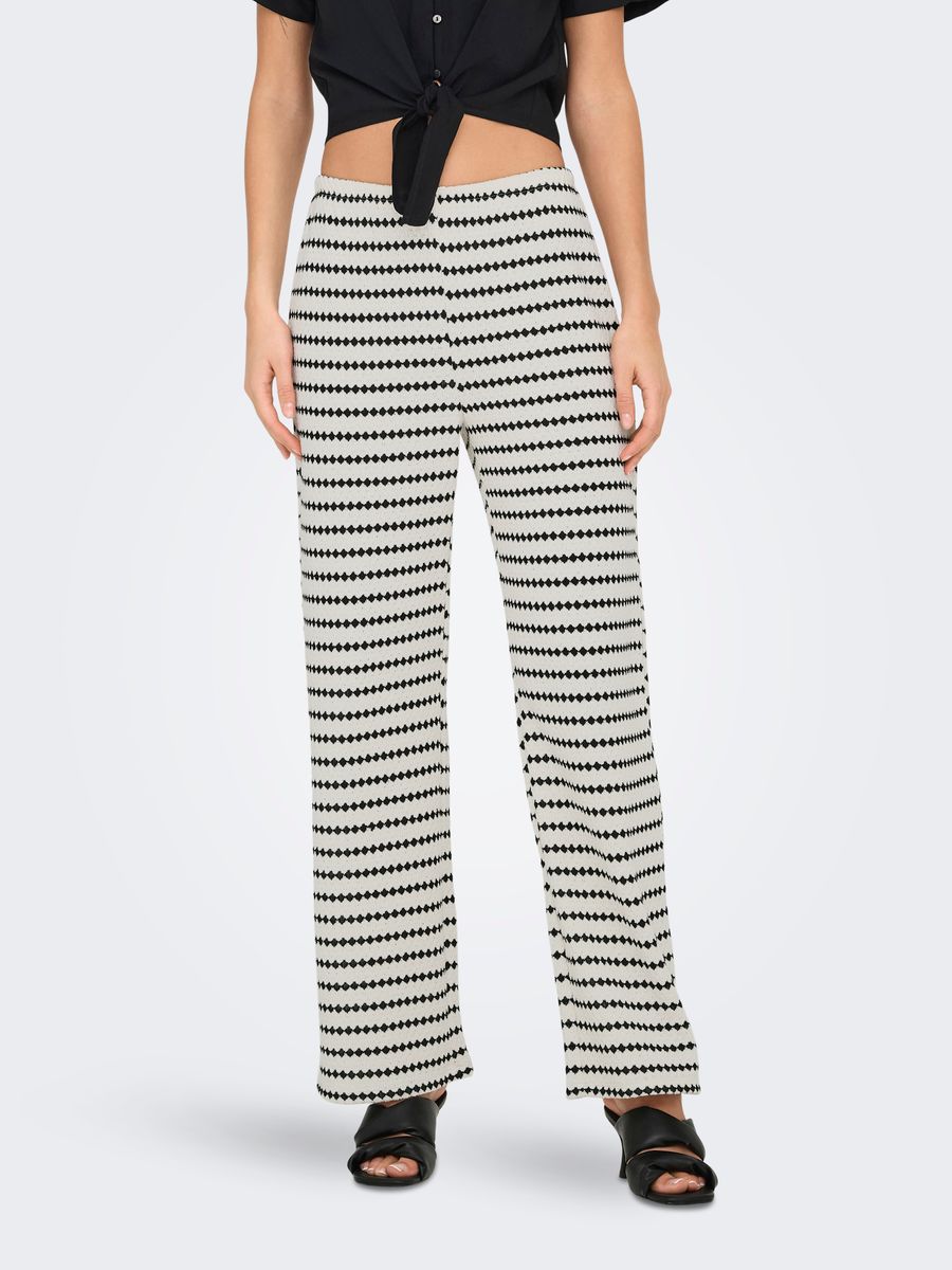 ONLEVA STRIPE WIDE LEG PANT JRS