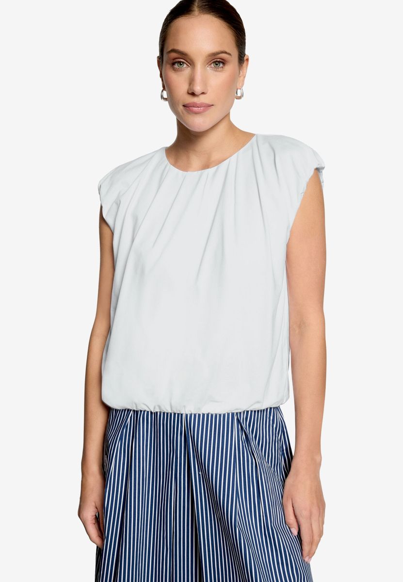 Cropped-Shirt  mit Rundhalsausschnitt