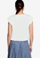 Cropped-Shirt  mit Rundhalsausschnitt