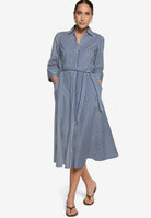 Hemdblusenkleid mit 3/4 Arm