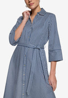 Hemdblusenkleid mit 3/4 Arm