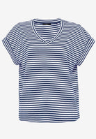 Shirt  gestreift mit V-Ausschnitt