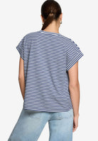 Shirt  gestreift mit V-Ausschnitt