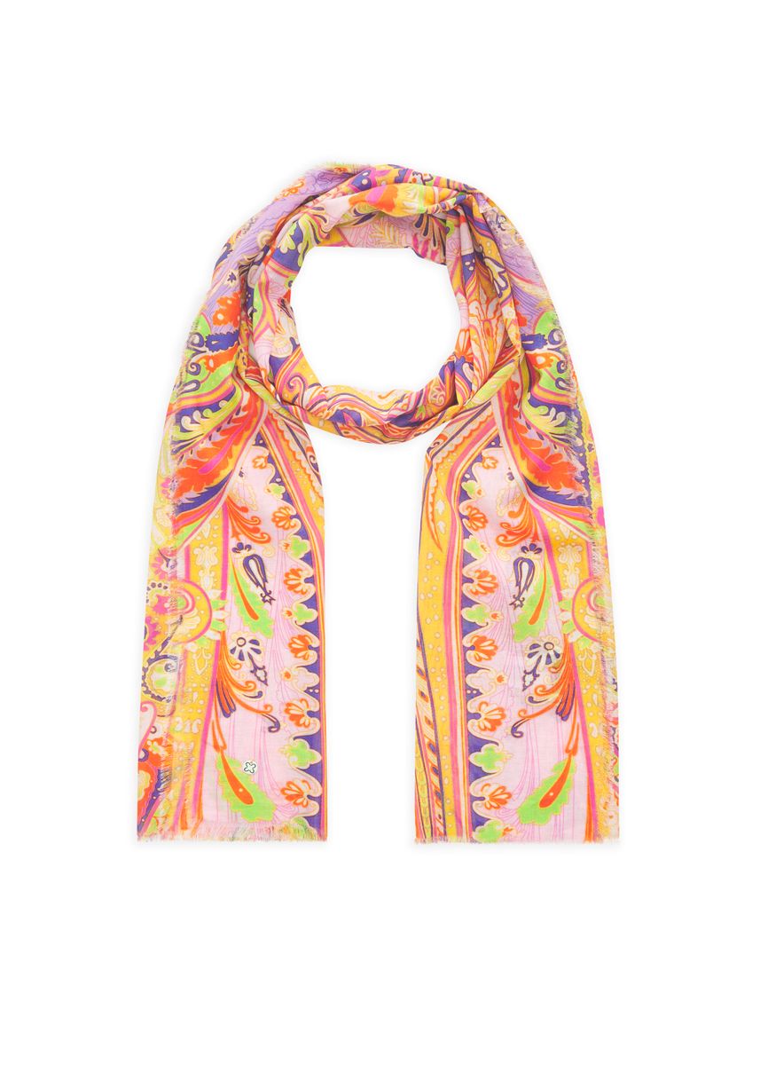 Schal aus Baumwolle  mit Paisley-Muster