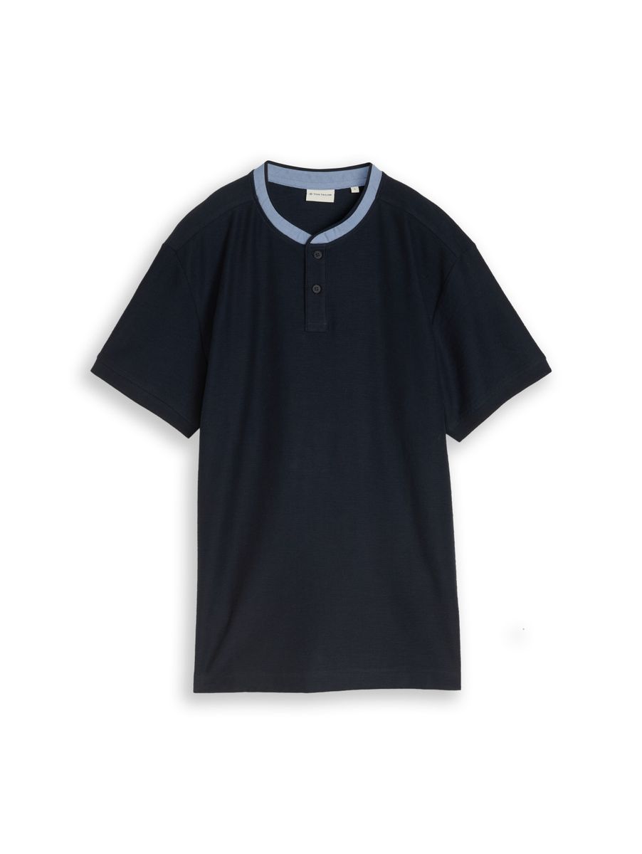 Poloshirt mit Stehkragen