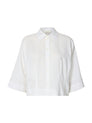 SLFCLEO REGULAR 3/4 CROPPED SHIRT B